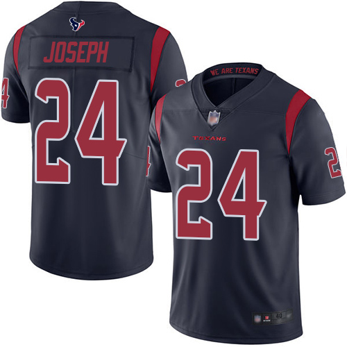 Houston Texans Limited Navy Blue Men Johnathan Joseph Jersey NFL Football 24 Rush Vapor Untouchable